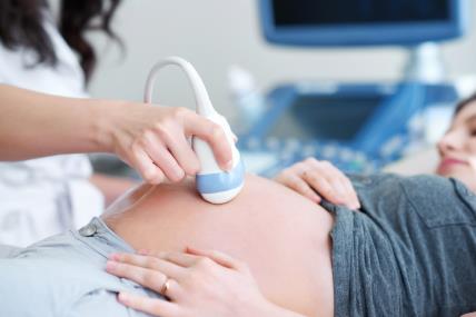 trudnicu ultrazvukom pregledava ginekologica