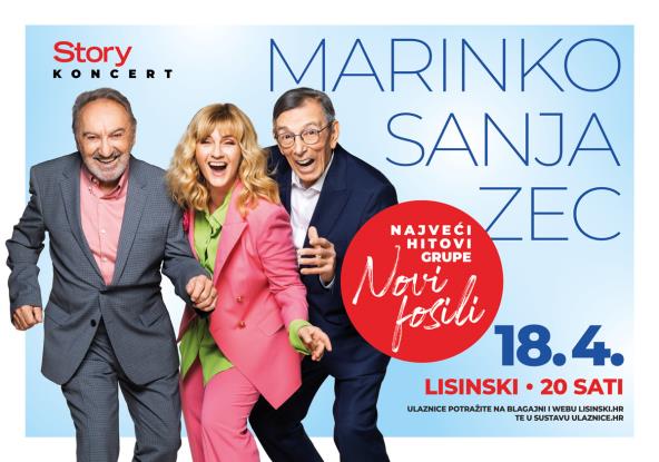 Sanja, Marinko i Zec 18. travnja 2023. godine u Lisinskom