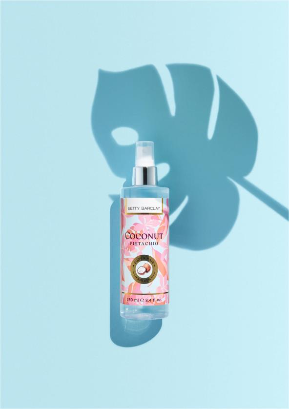 Mirisni ljetni trend Betty Barclay Coconut Pistachio Body & Hair Splash